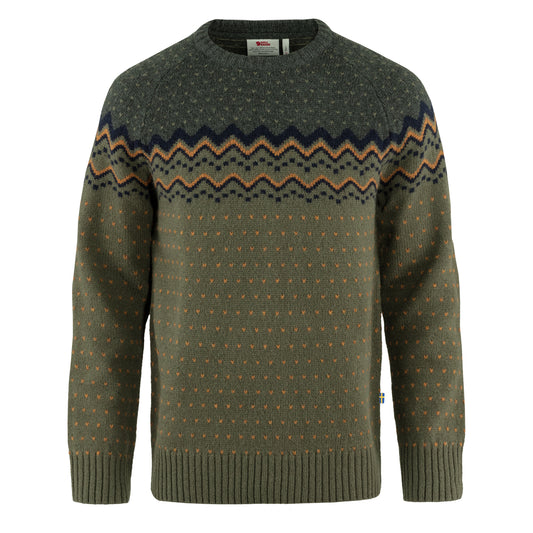 Fjallraven Ovik Knit Sweater Laurel Green / Deep Forest - The Sporting Lodge