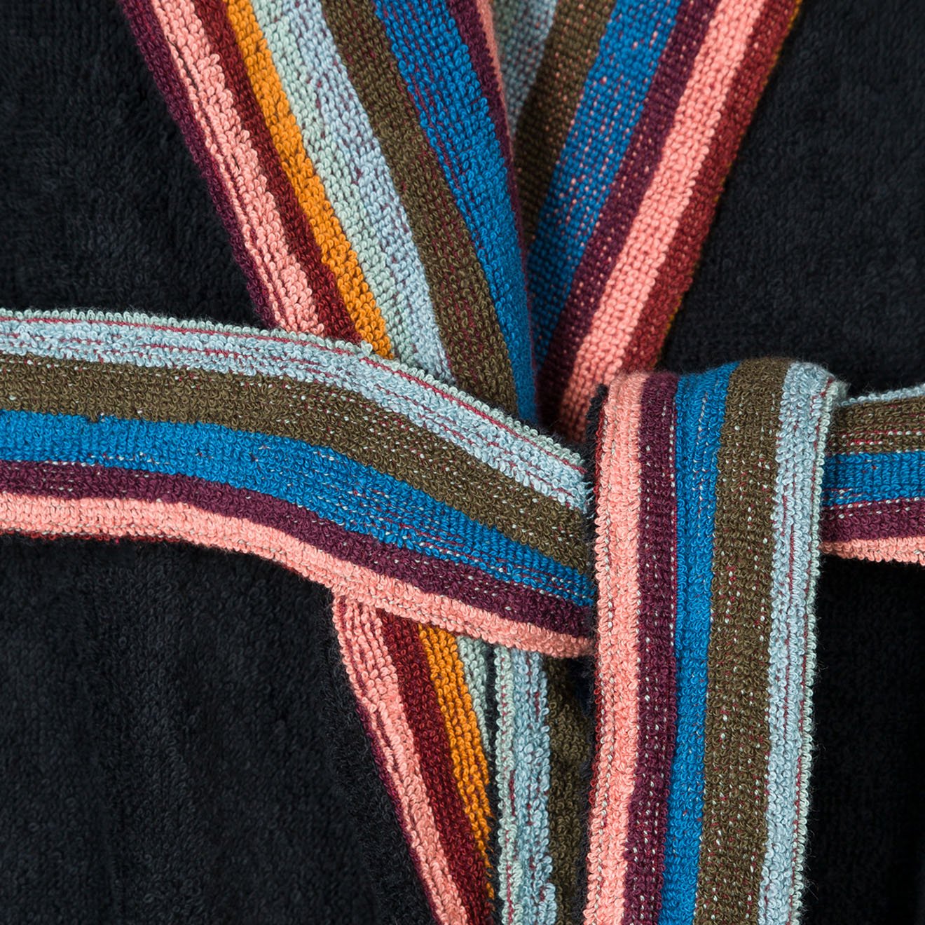 Paul Smith Artist Stripe Dressing Gown Black - The Sporting Lodge