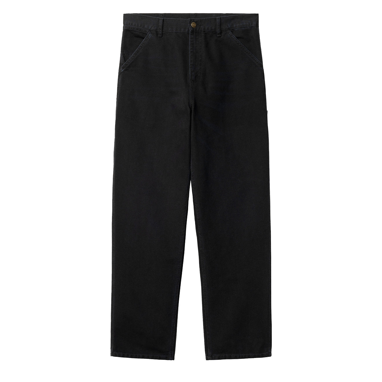 Carhartt WIP Single Knee Pant Black Aged Canvas - The Sporting Lodge