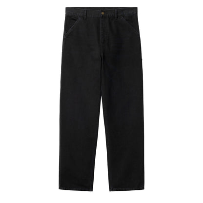 Carhartt WIP Single Knee Pant Black Aged Canvas - The Sporting Lodge