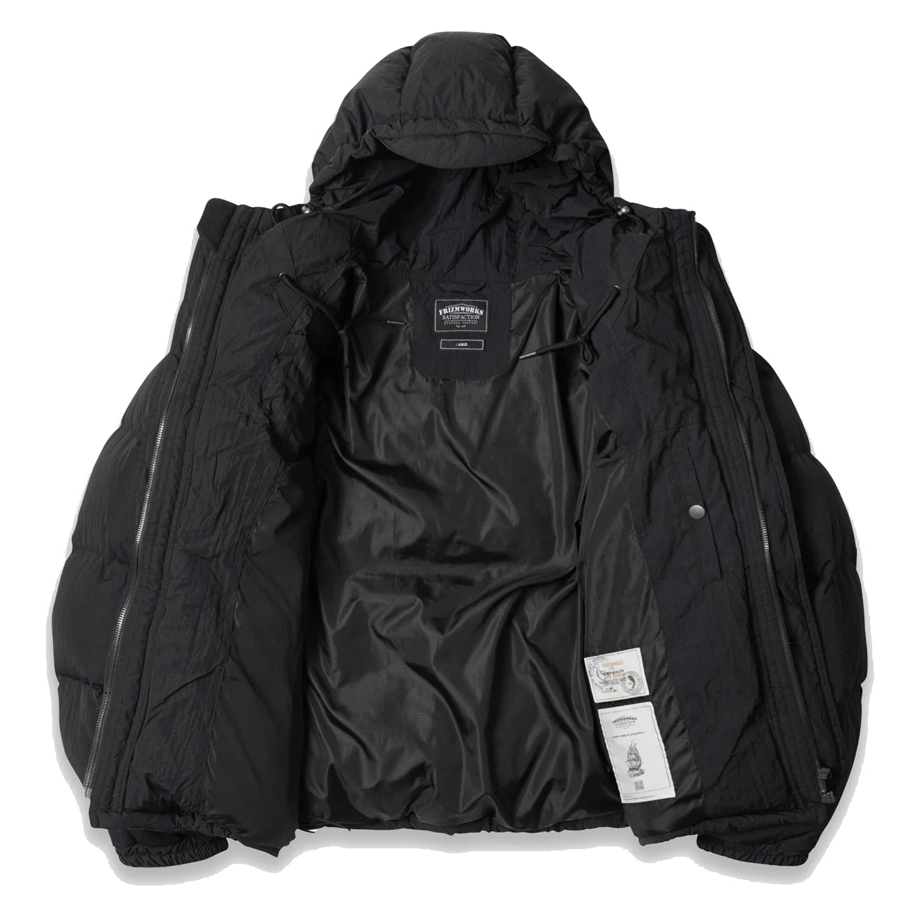 Frizmworks Smock Puffer Down Parka Black - The Sporting Lodge