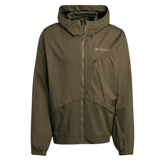 Adidas Terrex Xploric Wind Jacket Olive Strata - The Sporting Lodge