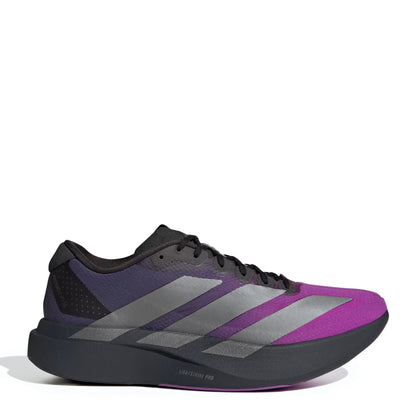 Adidas Adizero Evo SL Woven Trainer Carbon / Iron Metallic / Shock Purple
