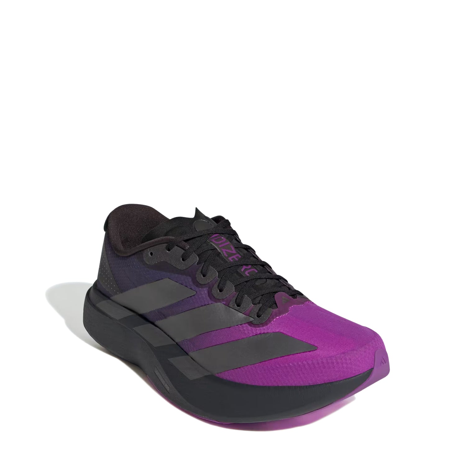 Adidas Adizero Evo SL Woven Trainer Carbon / Iron Metallic / Shock Purple