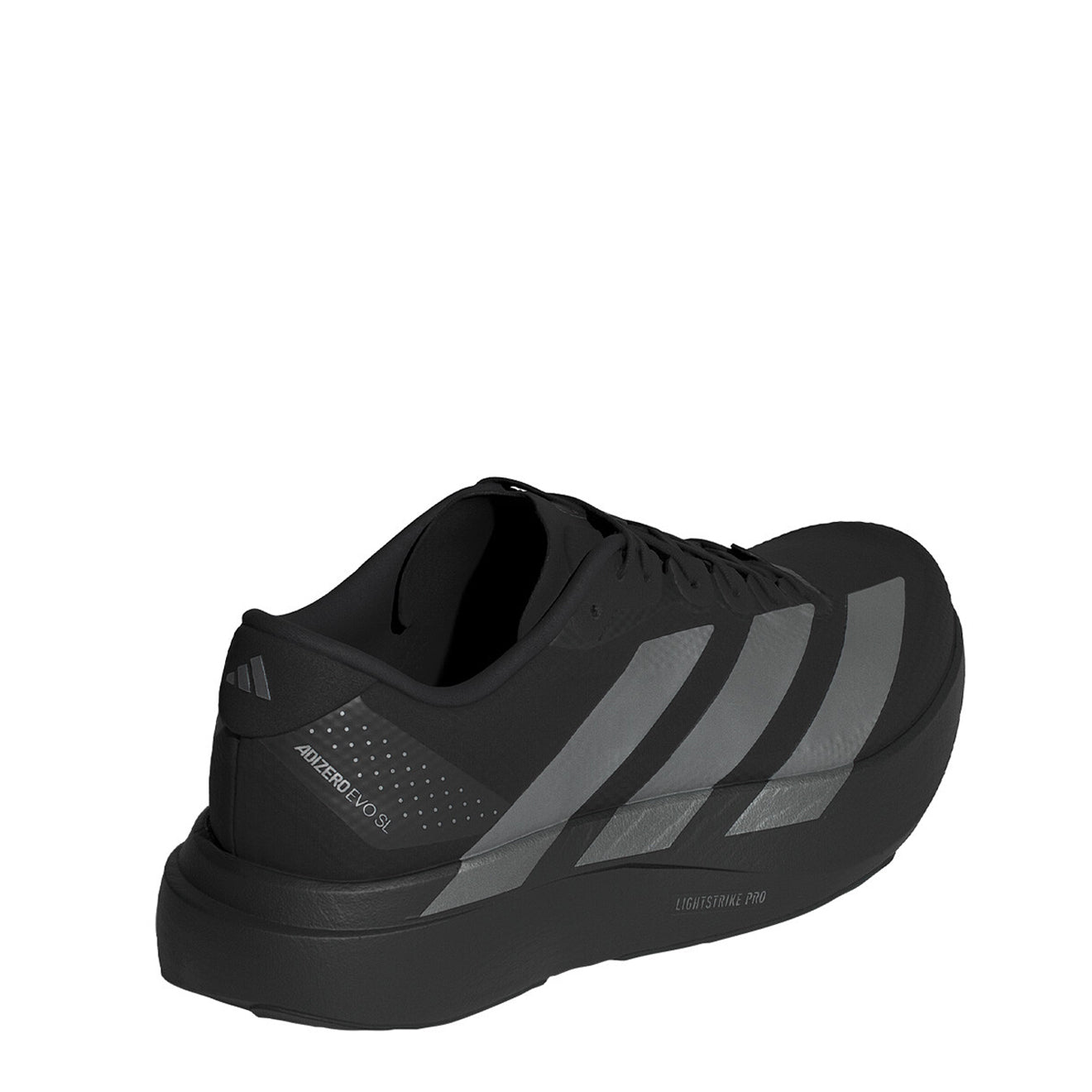 Adidas Adizero Evo SL Woven Trainer Core Black / Iron Metallic / Carbon - The Sporting Lodge
