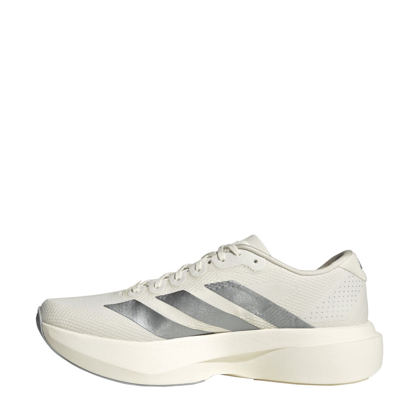 Adidas Adizero Evo SL Woven Trainer Core White / Core White / Halo Silver - The Sporting Lodge