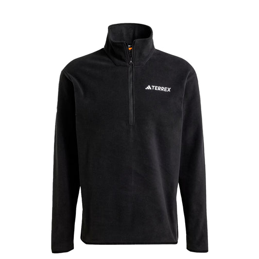 Adidas Multi Essentials 1/2 Zip Fleece Jacket Black - The Sporting Lodge