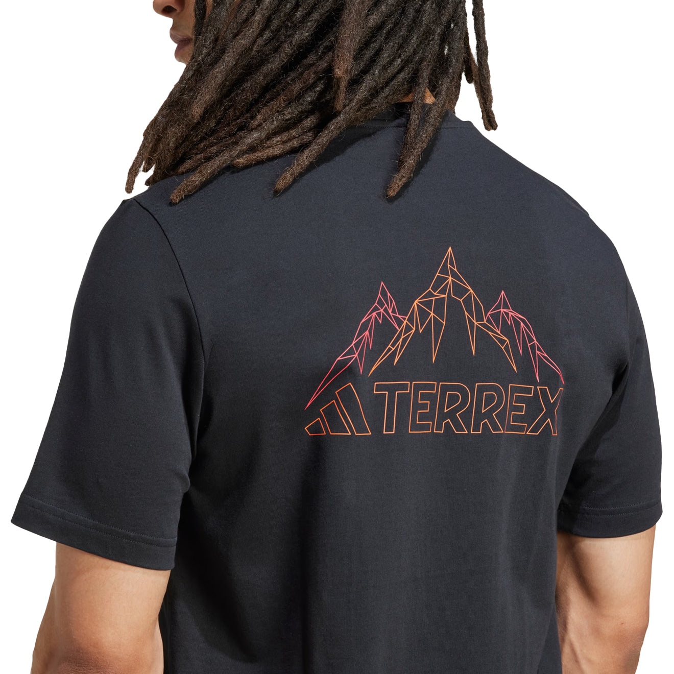 Adidas Terrex Graphic T-Shirt Black / Semi Impact Orange - The Sporting Lodge