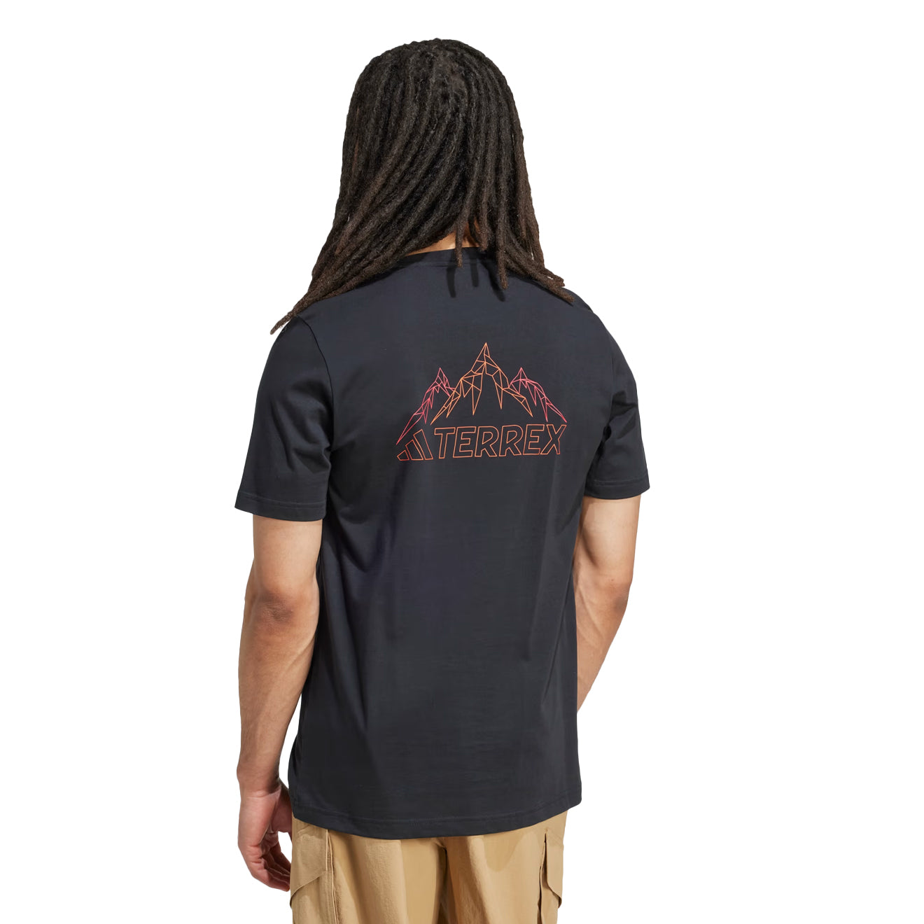 Adidas Terrex Graphic T-Shirt Black / Semi Impact Orange - The Sporting Lodge
