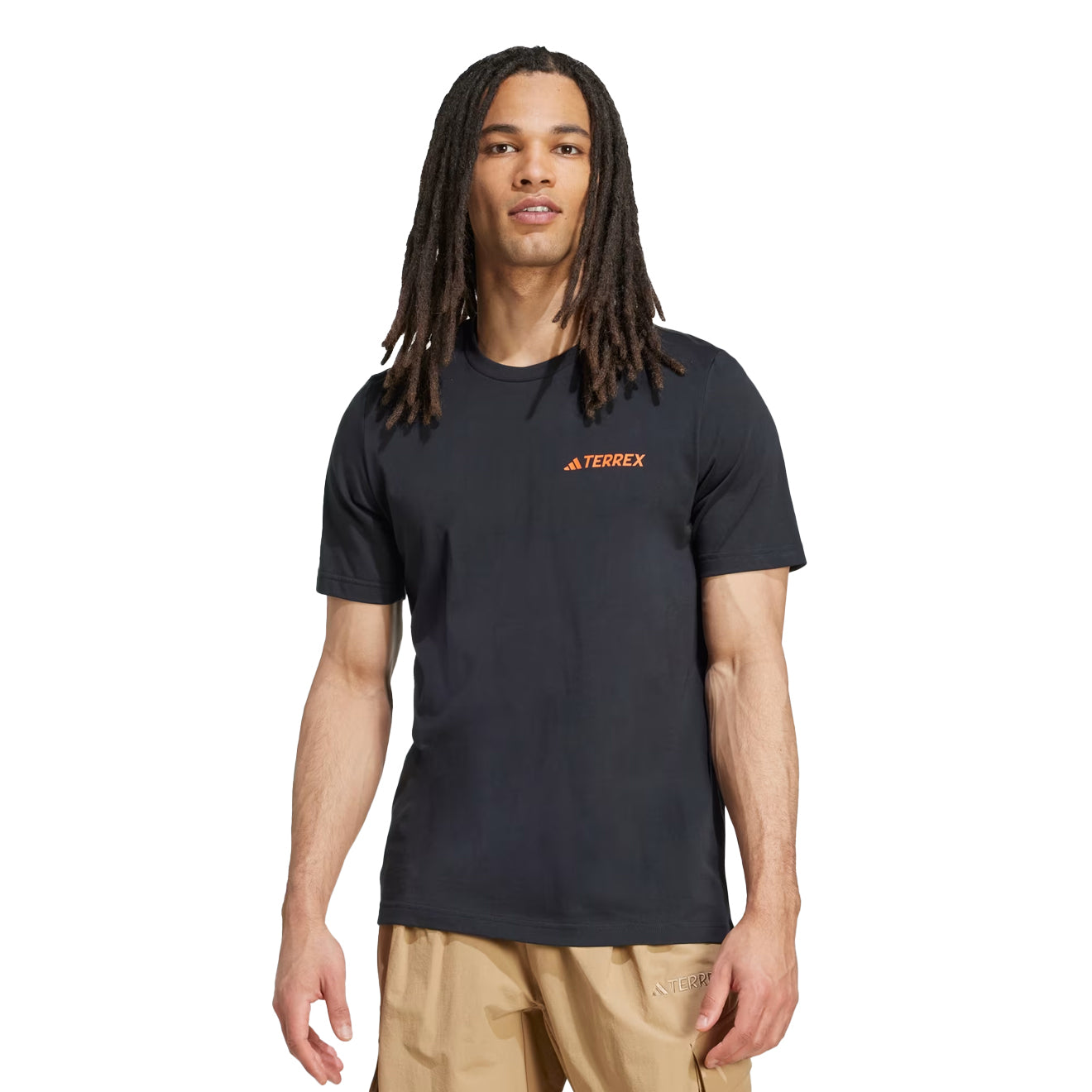 Adidas Terrex Graphic T-Shirt Black / Semi Impact Orange - The Sporting Lodge