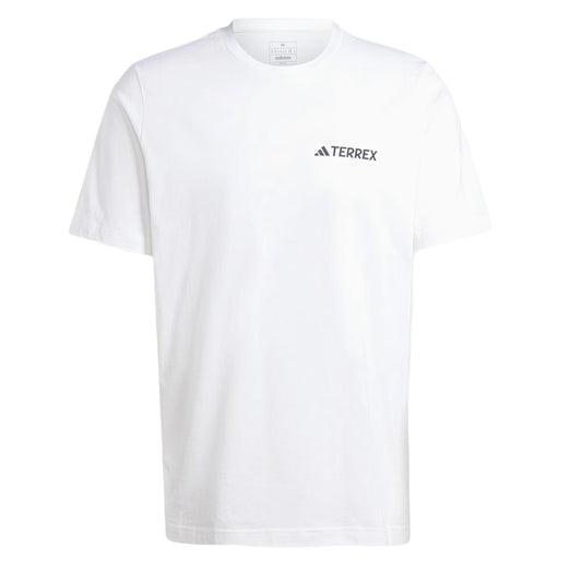 Adidas Terrex Mountain Graphic T-Shirt White - The Sporting Lodge