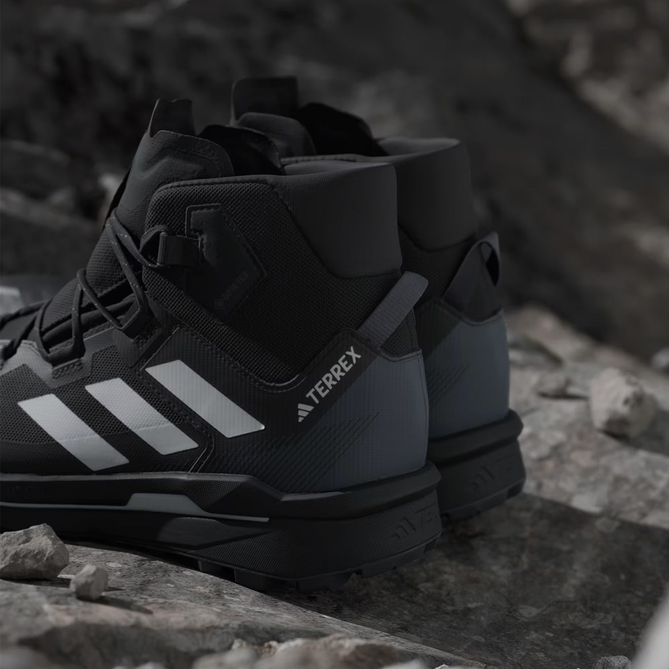 Adidas Terrex Skychaser Tech GORE-TEX Hiking Shoes Core Black / Grey - The Sporting Lodge