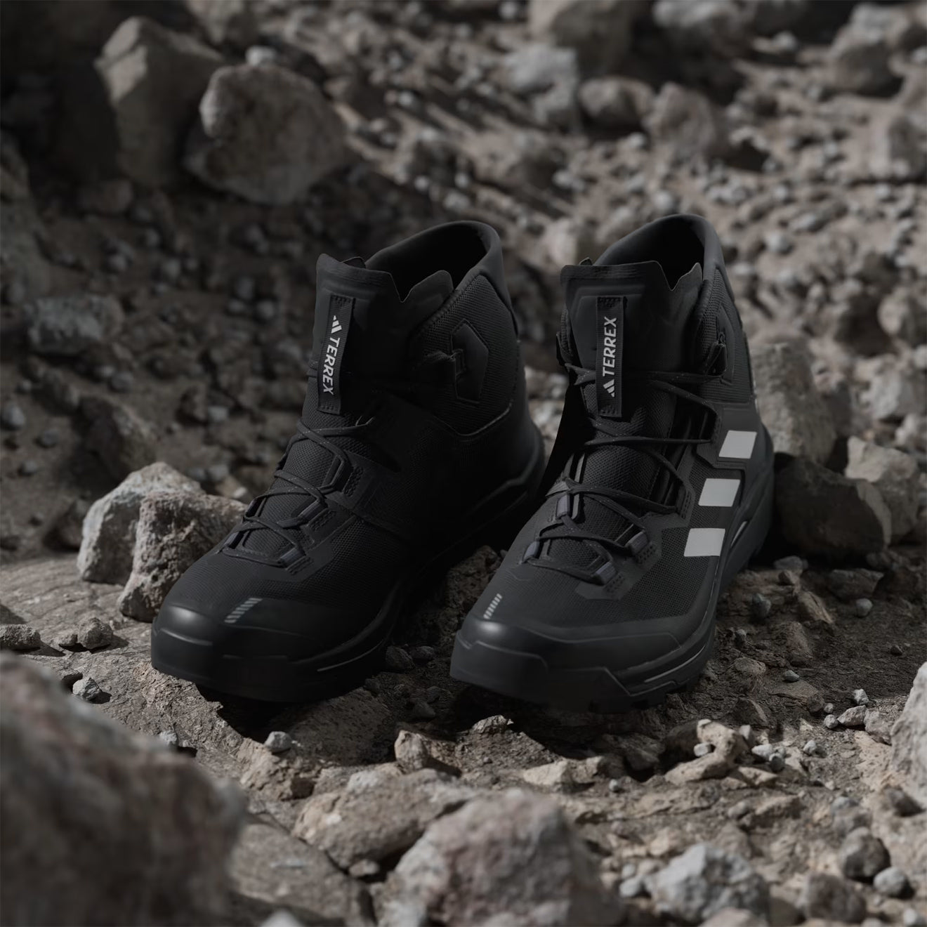 Adidas Terrex Skychaser Tech GORE-TEX Hiking Shoes Core Black / Grey - The Sporting Lodge