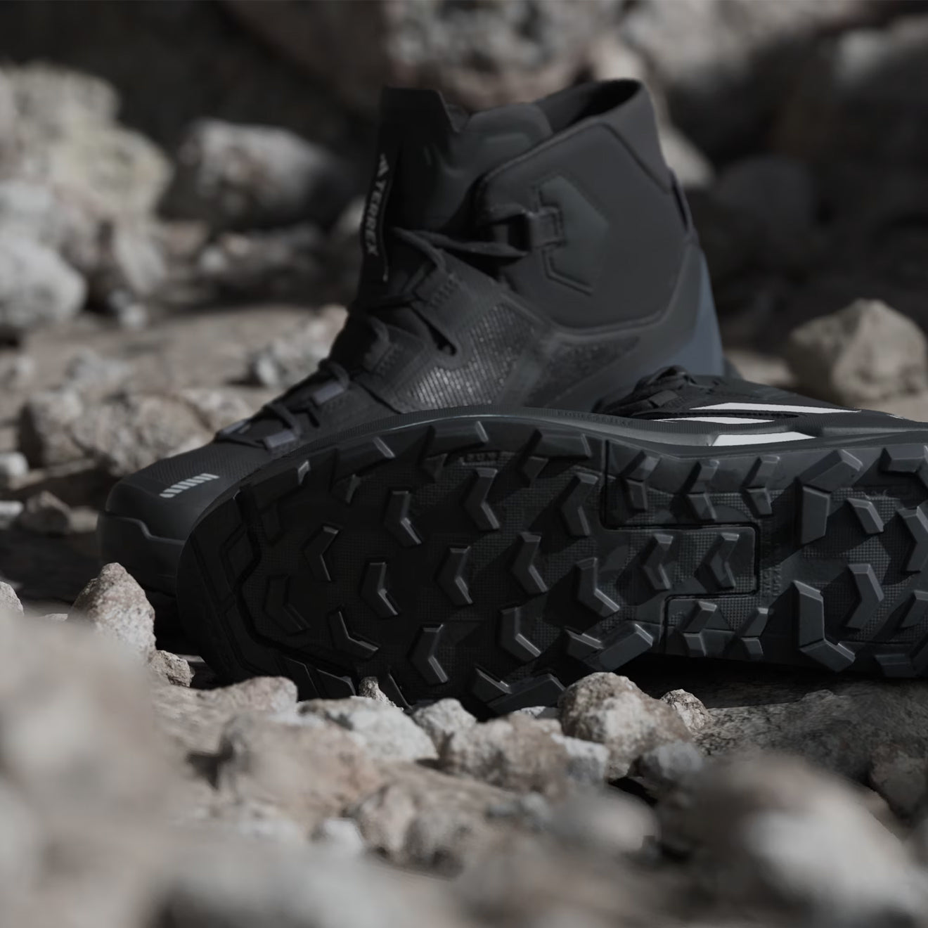 Adidas Terrex Skychaser Tech GORE-TEX Hiking Shoes Core Black / Grey - The Sporting Lodge