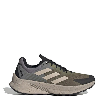 Adidas Terrex Soulstride Flow Trail Running Shoe Olive Strata / Wonder Beige / Charcoal - The Sporting Lodge