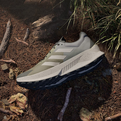 Adidas Terrex Soulstride Flow Trail Running Shoe Olive Strata / Wonder Beige / Charcoal - The Sporting Lodge