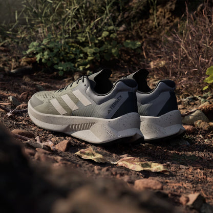 Adidas Terrex Soulstride Flow Trail Running Shoe Olive Strata / Wonder Beige / Charcoal - The Sporting Lodge