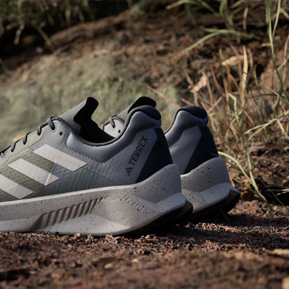 Adidas Terrex Soulstride Flow Trail Running Shoe Olive Strata / Wonder Beige / Charcoal - The Sporting Lodge