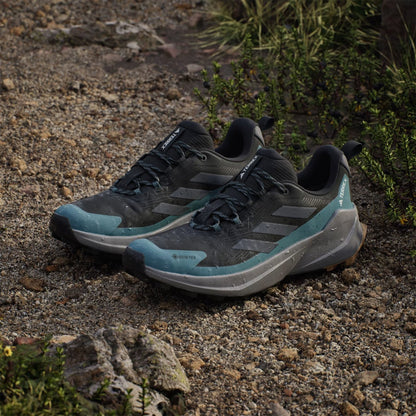 AdidasTerrex Trailmaker 2 GORE-TEX Hiking Shoes Black / Grey Six / Preloved Teal - The Sporting Lodge