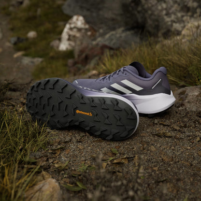 Adidas Terrex Womens Agravic 3 Trail Running Shoes Preloved Violet / Grey One / Powder Plum