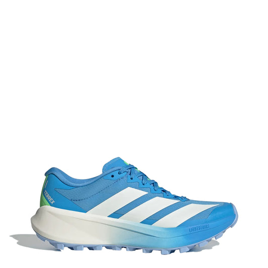 Adidas Terrex Womens Agravic 4 Trainers Blue Burst / Off White / Lime Burst - The Sporting Lodge