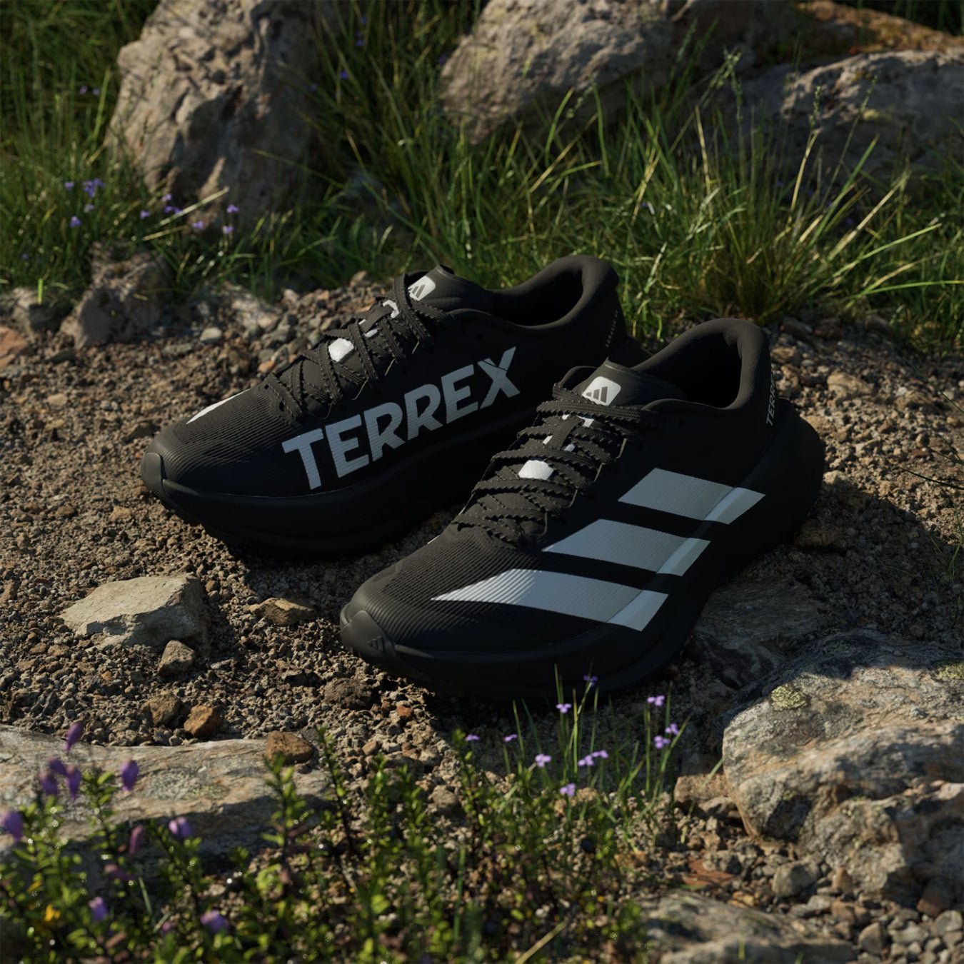 Adidas Terrex Womens Agravic SL Trail Running Shoes Core Black / Grey Two / Core Black
