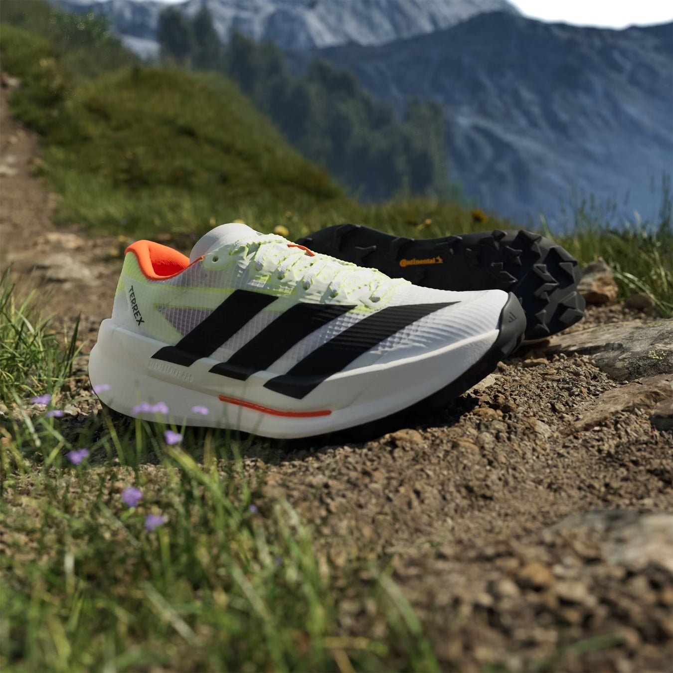 Adidas Terrex Womens Agravic TT Trail Running Shoe Cloud White / Core Black / Impact Orange - The Sporting Lodge