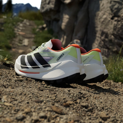 Adidas Terrex Womens Agravic TT Trail Running Shoe Cloud White / Core Black / Impact Orange - The Sporting Lodge