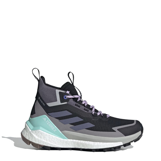 Adidas Terrex Womens Free Hiker 2.0 Gore-Tex Hiking Shoes Core Black / Preloved Violet / Taupe Oxide - The Sporting Lodge