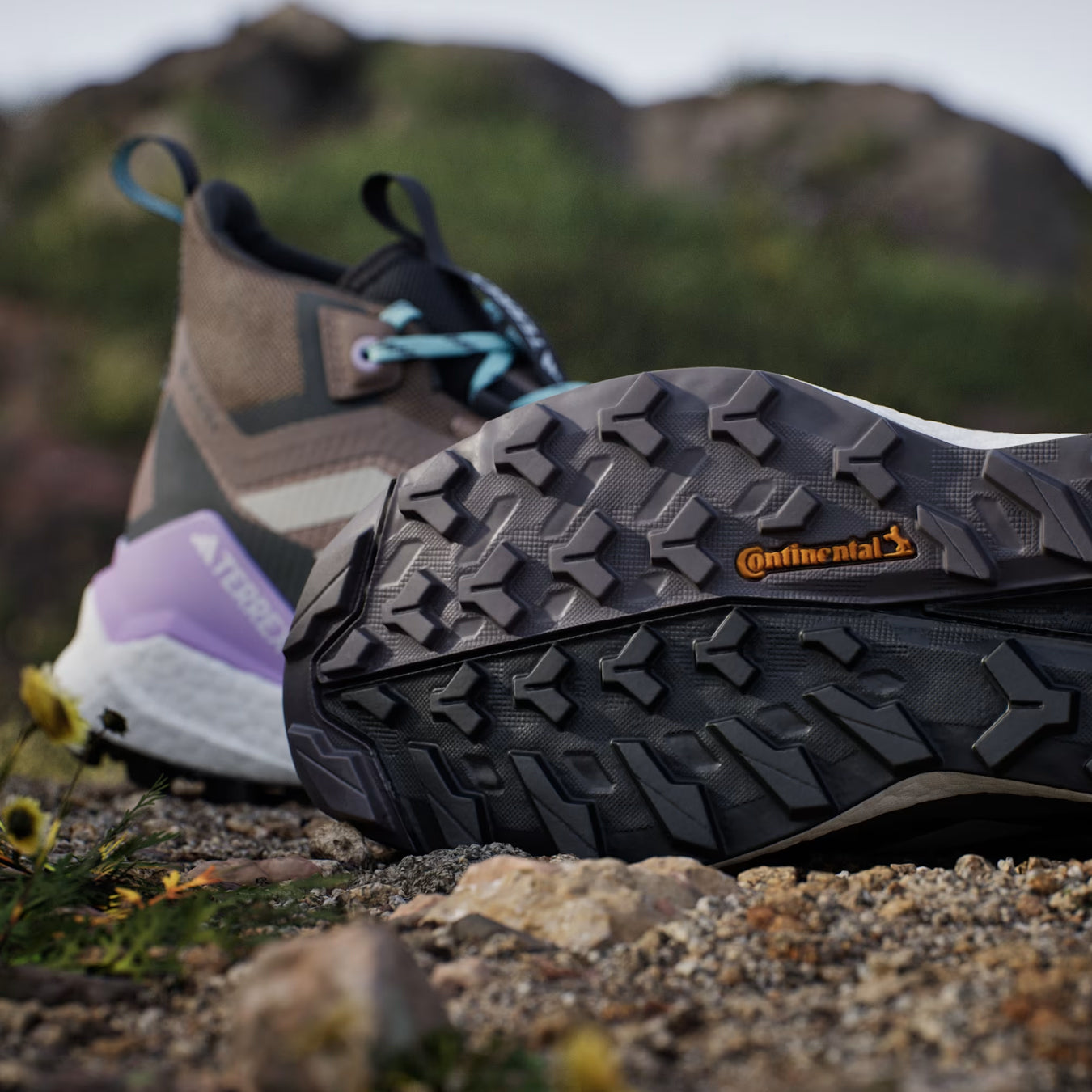 Adidas Terrex Womens Free Hiker 2.0 Gore-Tex Hiking Shoes Trace Brown / Beige / Carbon - The Sporting Lodge