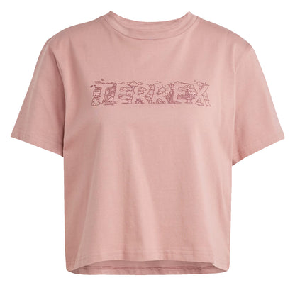 Adidas Terrex Womens Graphic T-Shirt Warm Clay - The Sporting Lodge