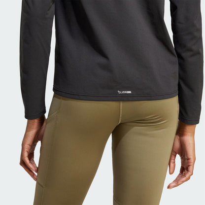 Adidas Terrex Womens Multi Climacool 1/2 Zip Long Sleeve Long-Sleeve Top Black