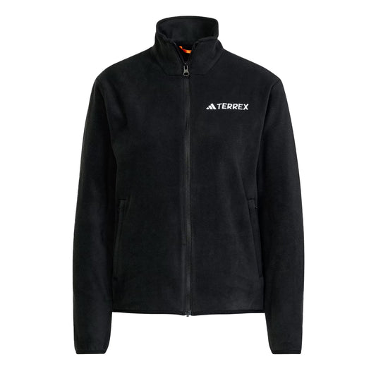 Adidas Terrex Womens Multi Essentials Full-Zip Fleece Jacket Black - The Sporting Lodge
