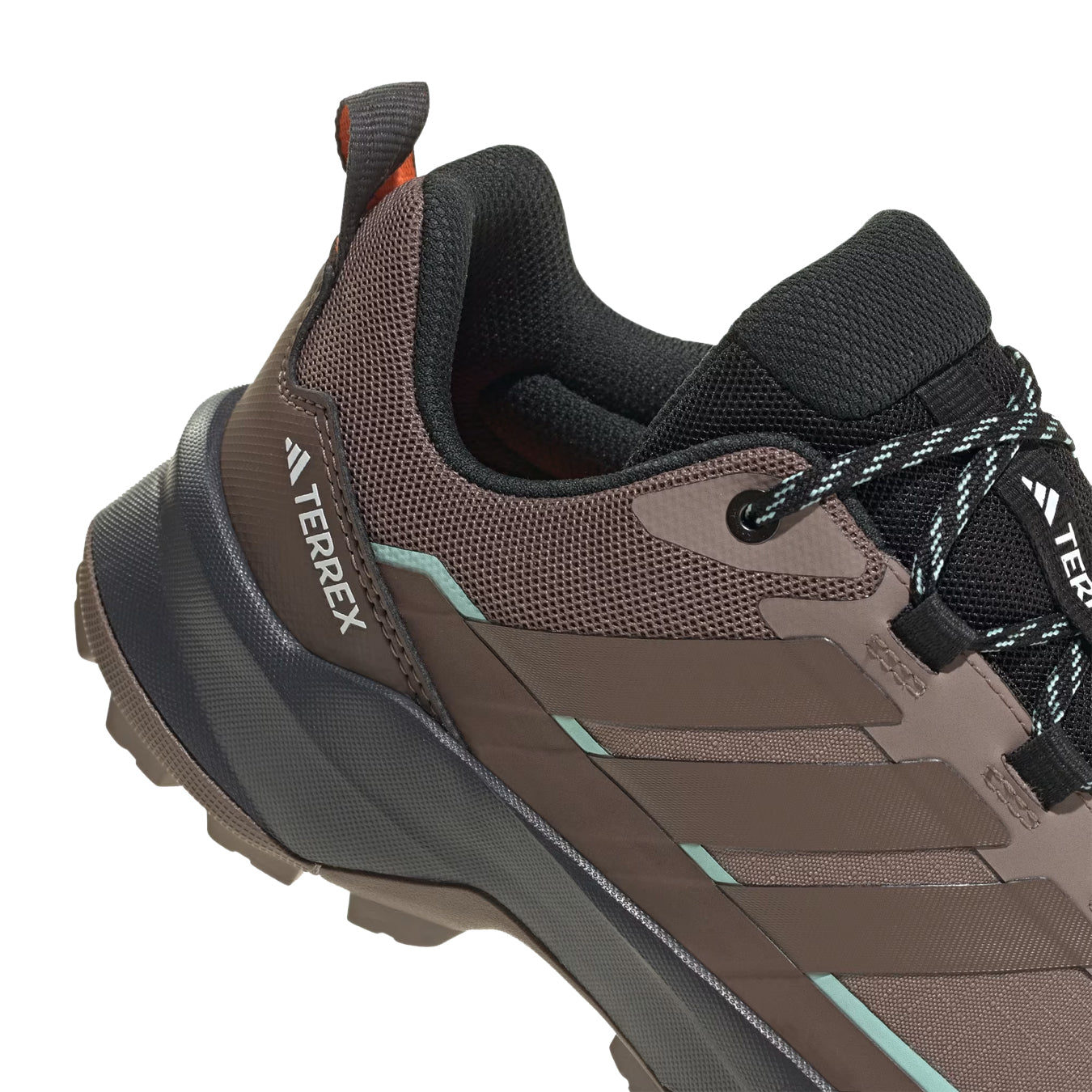 Adidas Terrex Womens Skychaser AX5 GoreTex Hiking Shoe Trace Brown / Earth Strata / Semi Impact Orange - The Sporting Lodge