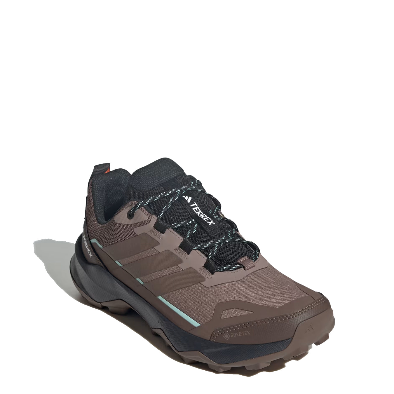 Adidas Terrex Womens Skychaser AX5 GoreTex Hiking Shoe Trace Brown / Earth Strata / Semi Impact Orange - The Sporting Lodge