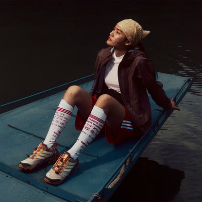 Adidas Terrex Womens Skychaser Gore-Tex Hiking Shoe Wonder Taupe / Off White / Ice Tangerine - The Sporting Lodge