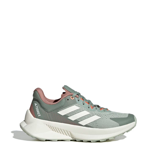 Adidas Terrex Womens Soulstride Flow Trail Running Shoe Linen Green / Off White / Silver Green - The Sporting Lodge