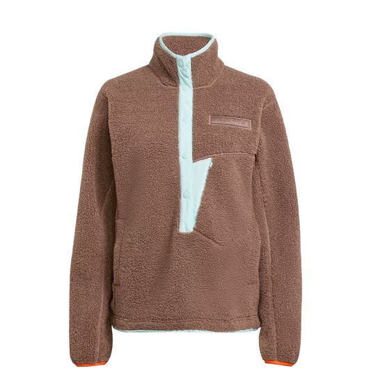 Adidas Terrex Womens XPL Pile Snap Fleece Earth Strata / Semi Flash Aqua