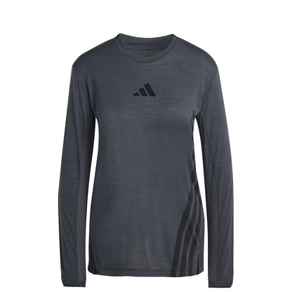 Adidas Terrex Womens Xperior L/S T-Shirt Carbon - The Sporting Lodge