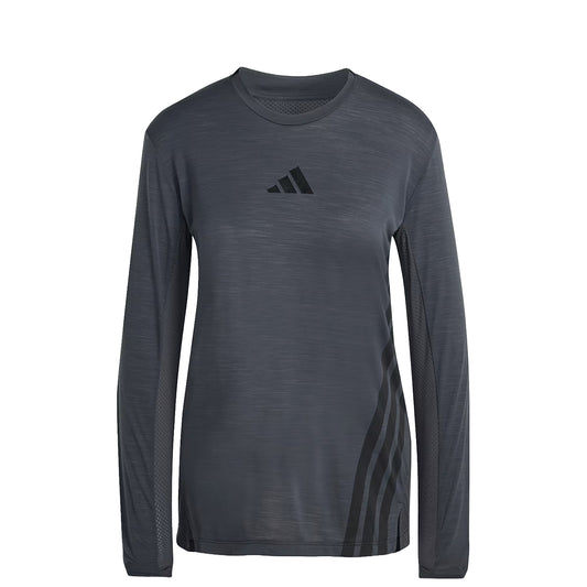 Adidas Terrex Womens Xperior L/S T-Shirt Carbon - The Sporting Lodge