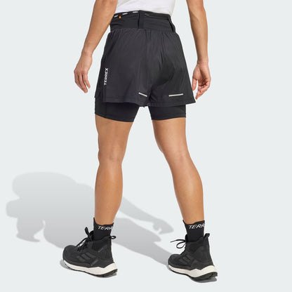 Adidas Terrex Womens Xploric 2 in 1 Shorts Black - The Sporting Lodge