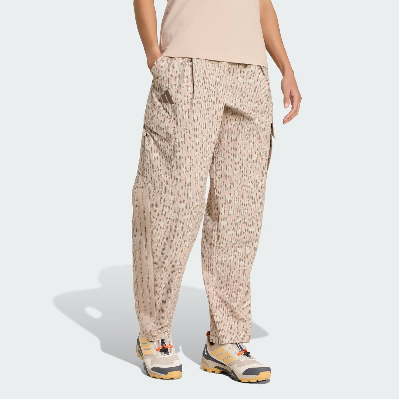 Adidas Terrex Womens Xploric Clima365 Cargo Tracksuit Bottoms Beige / Wonder Taupe / Trace Brown - The Sporting Lodge