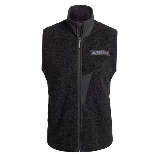 Adidas Terrex Womens Xploric High Pile Fleece Vest Black - The Sporting Lodge