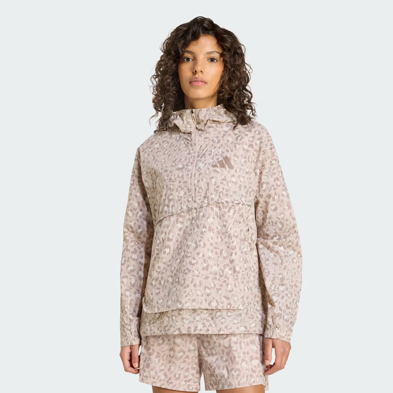 Adidas Terrex Womens Xploric Wind AOP Jacket Beige / Wonder Taupe / Trace Brown - The Sporting Lodge