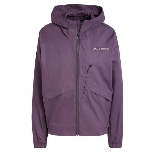 Adidas Terrex Womens Xploric Wind Jacket Aurora Black - The Sporting Lodge