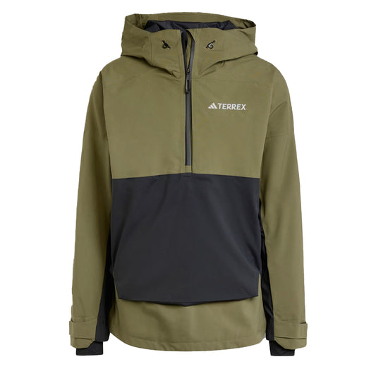 Adidas Terrex Xperior 2L Lined Rain.RDY Anorak Olive Strata / Black - The Sporting Lodge