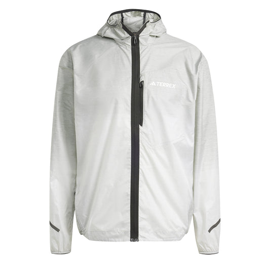 Adidas Terrex Xperior Light Windweave Jacket Silver Green - The Sporting Lodge
