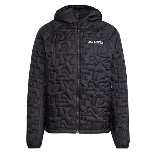Adidas Terrex Xperior Primaloft Loose Fill Insulated Hooded Jacket Black - The Sporting Lodge