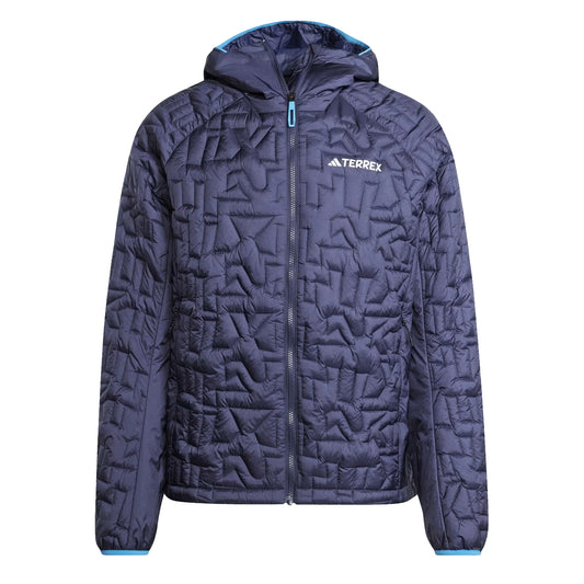 Adidas Terrex Xperior Primaloft Loose Fill Insulated Hooded Jacket Shadow Navy - The Sporting Lodge