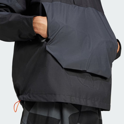 Adidas Terrex Xploric 2.5L Climaproof Anorak Black / Carbon - The Sporting Lodge